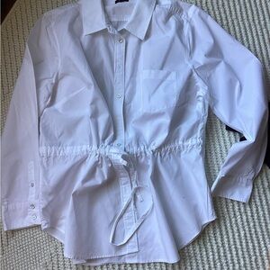 Talbots white blouse